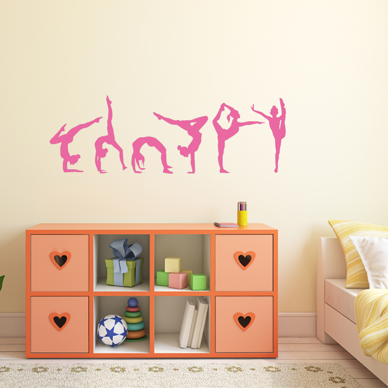 Set of 6 Gymnast Gymnastics Wa - Interior Design Ideas recensione e prezzo