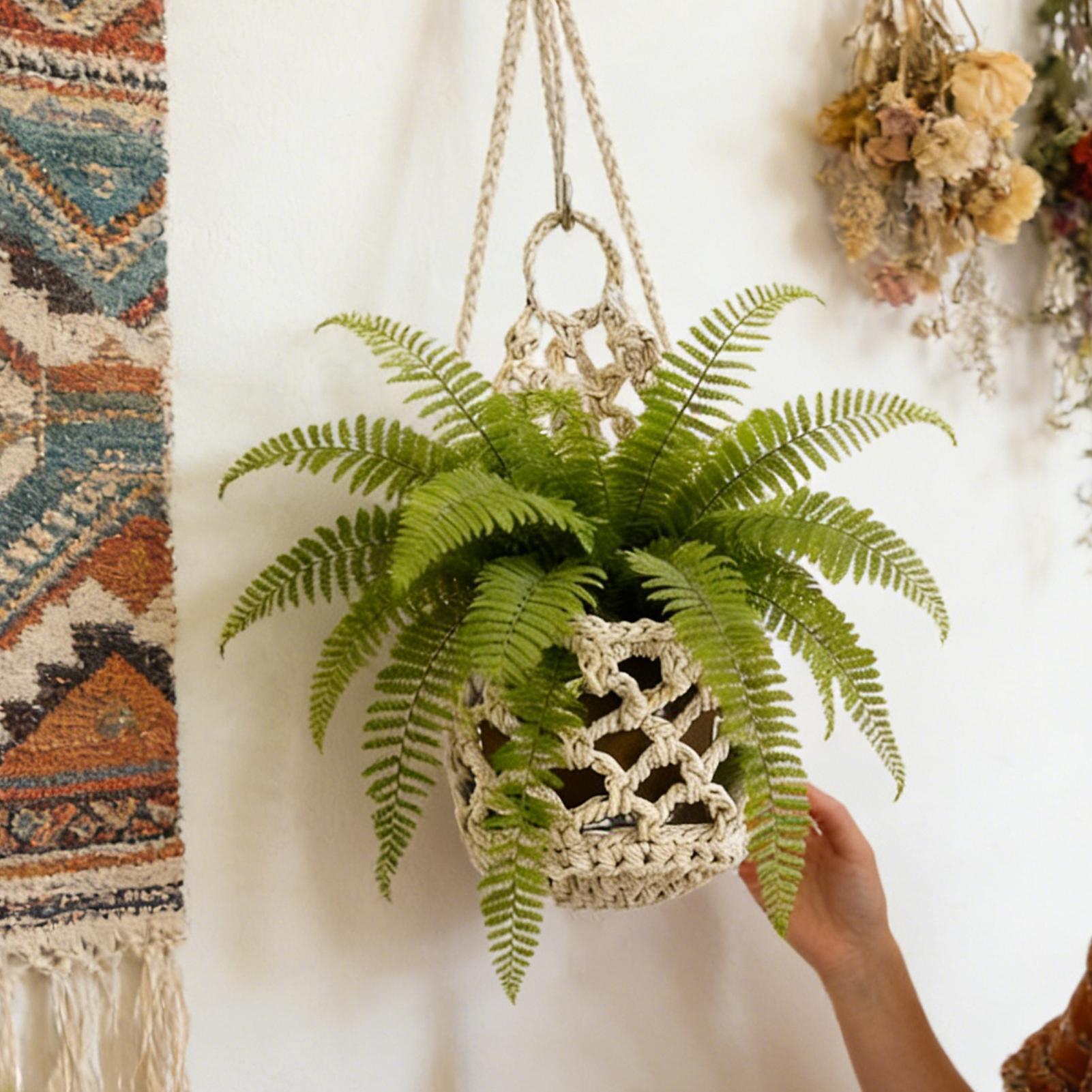 Plant Wall Hanger Handmade Wov - Woven Basket Set recensione e prezzo