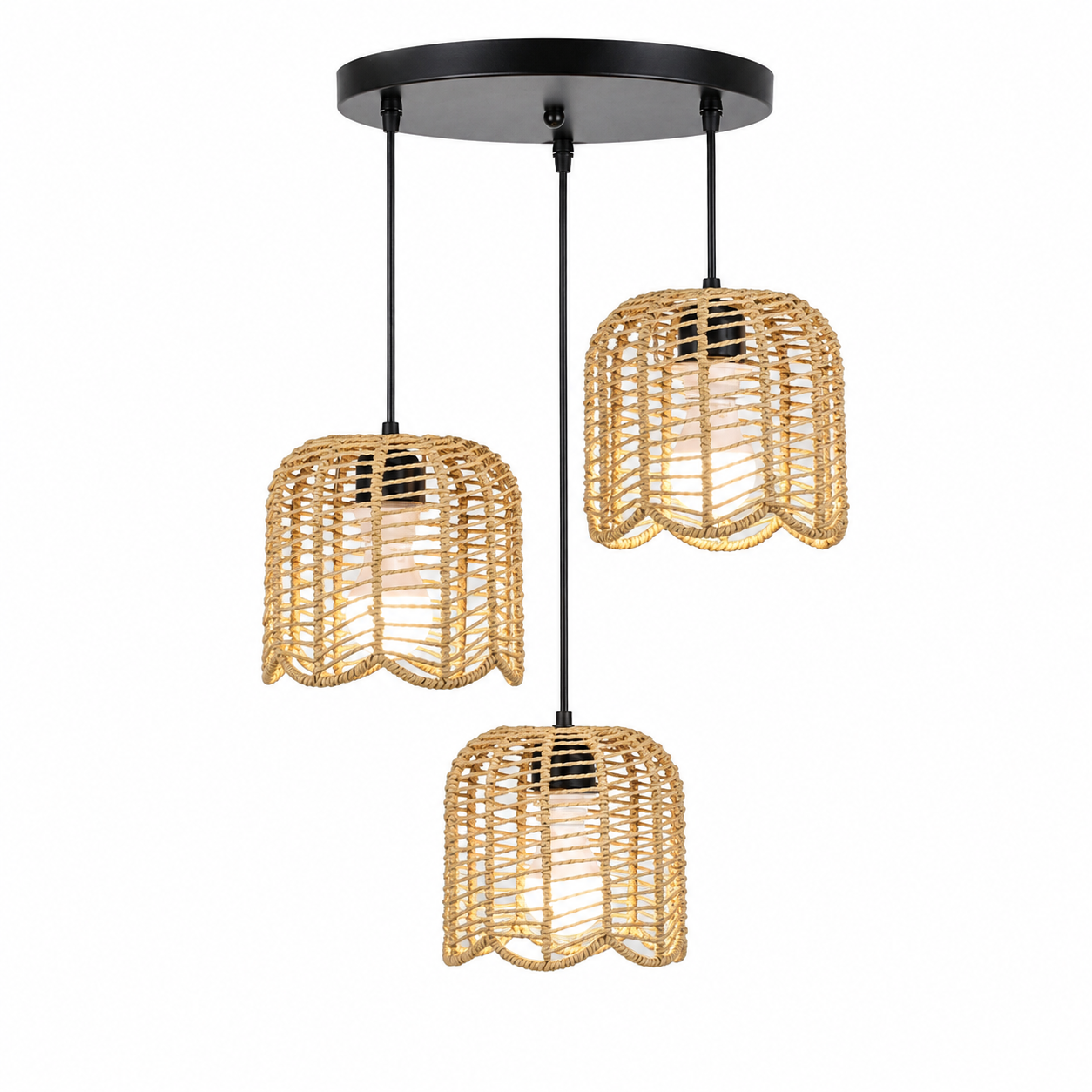 JOYINLED Farmhouse Hand Woven  - Wicker Pendant Shade recensione e prezzo