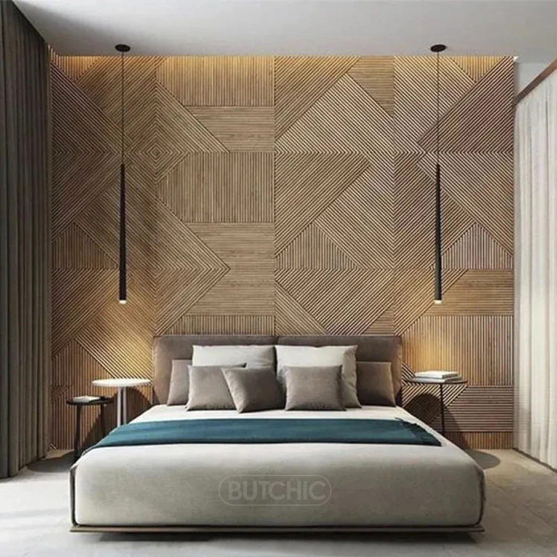 12pcs 50cm 3D wall decor Wood  - Wall Panel 3D Texture recensione e prezzo