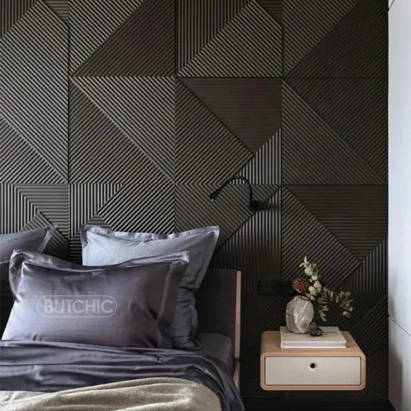 12pcs 50cm 3D wall decor Wood  - Wall Panel 3D Texture recensione e prezzo
