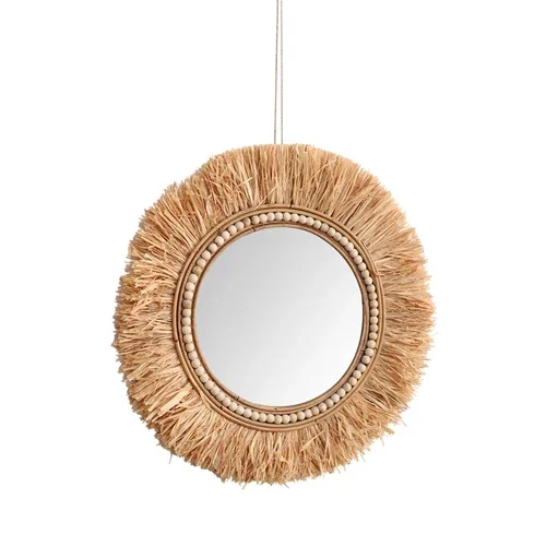 Rattan Decorative Mirrors for  - Rattan Mirror Round recensione e prezzo