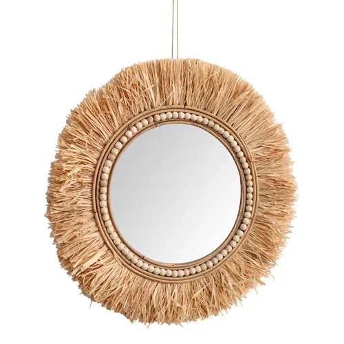 Rattan Decorative Mirrors for  - Rattan Mirror Round recensione e prezzo
