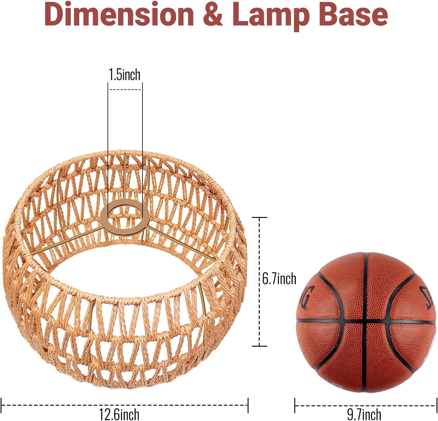 Hanging Pendant Lamp Shade(12. - Wicker Pendant Shade recensione e prezzo