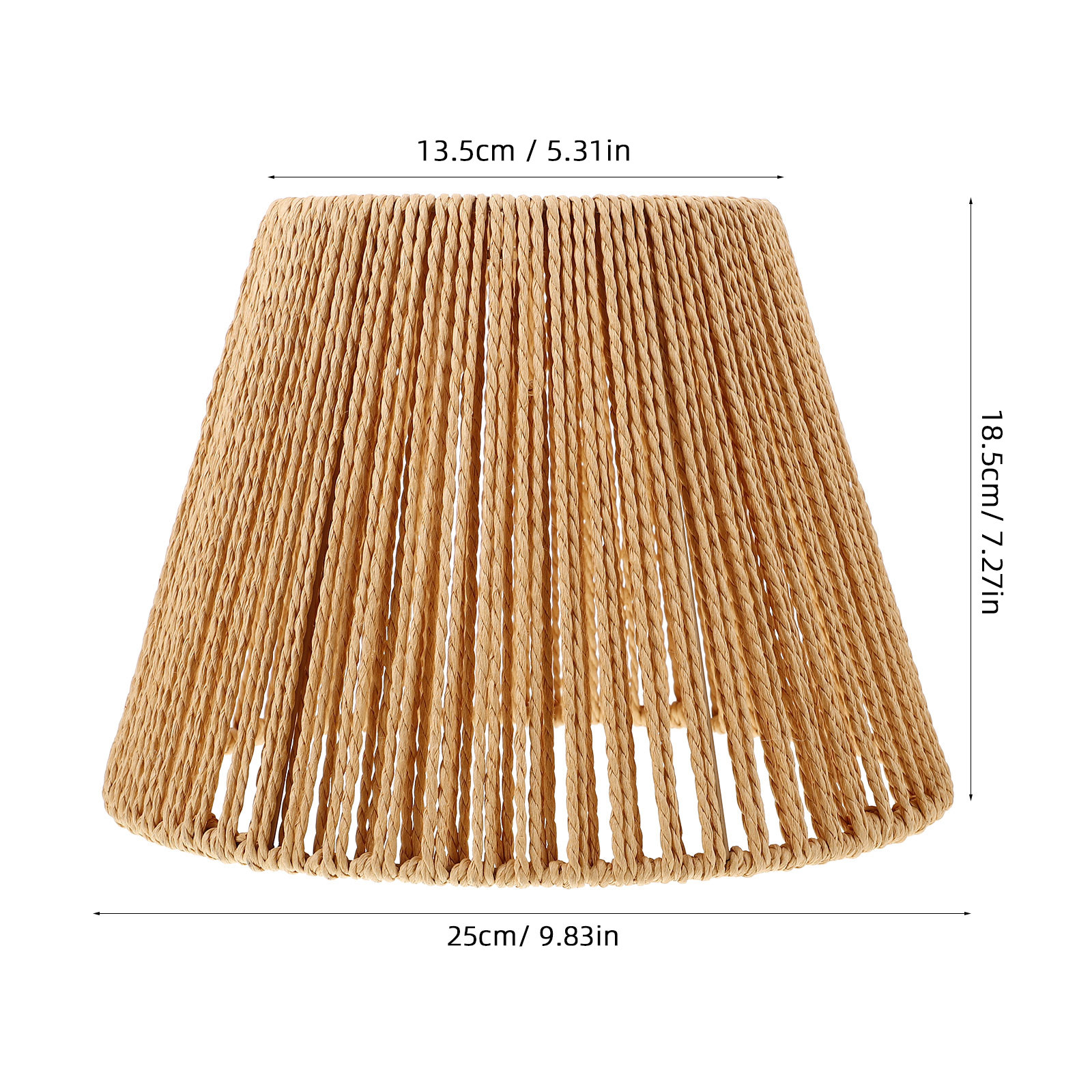 Vintage Rattan Lamp Shade Wove - Wicker Pendant Shade recensione e prezzo