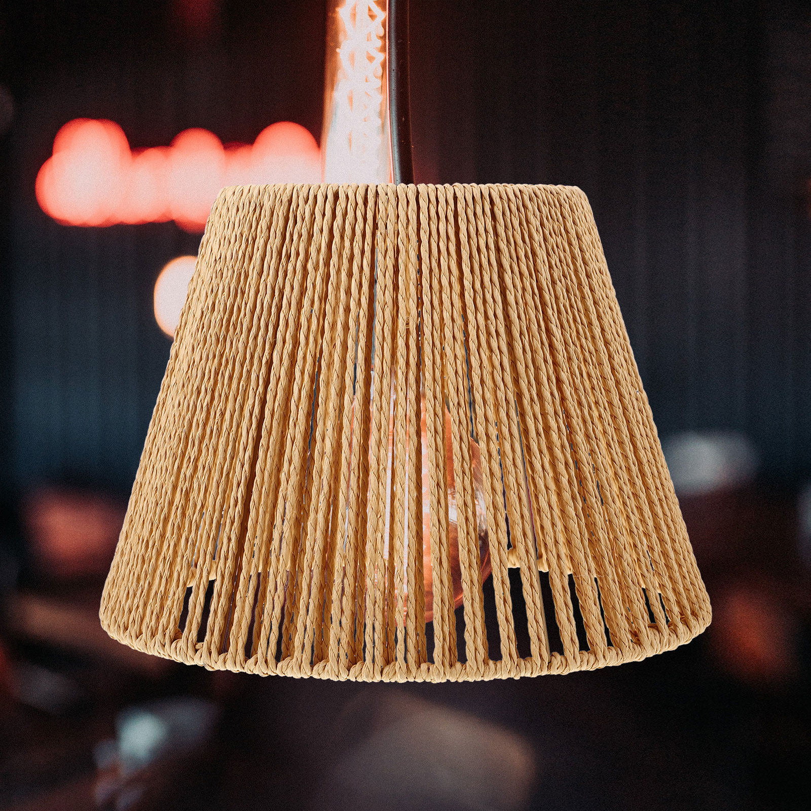 Vintage Rattan Lamp Shade Wove - Wicker Pendant Shade recensione e prezzo