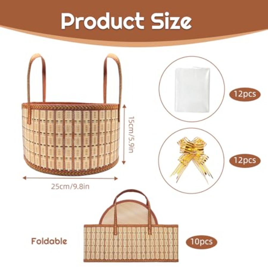 10 Set Baskets for Gifts Empty - Woven Basket Set recensione e prezzo