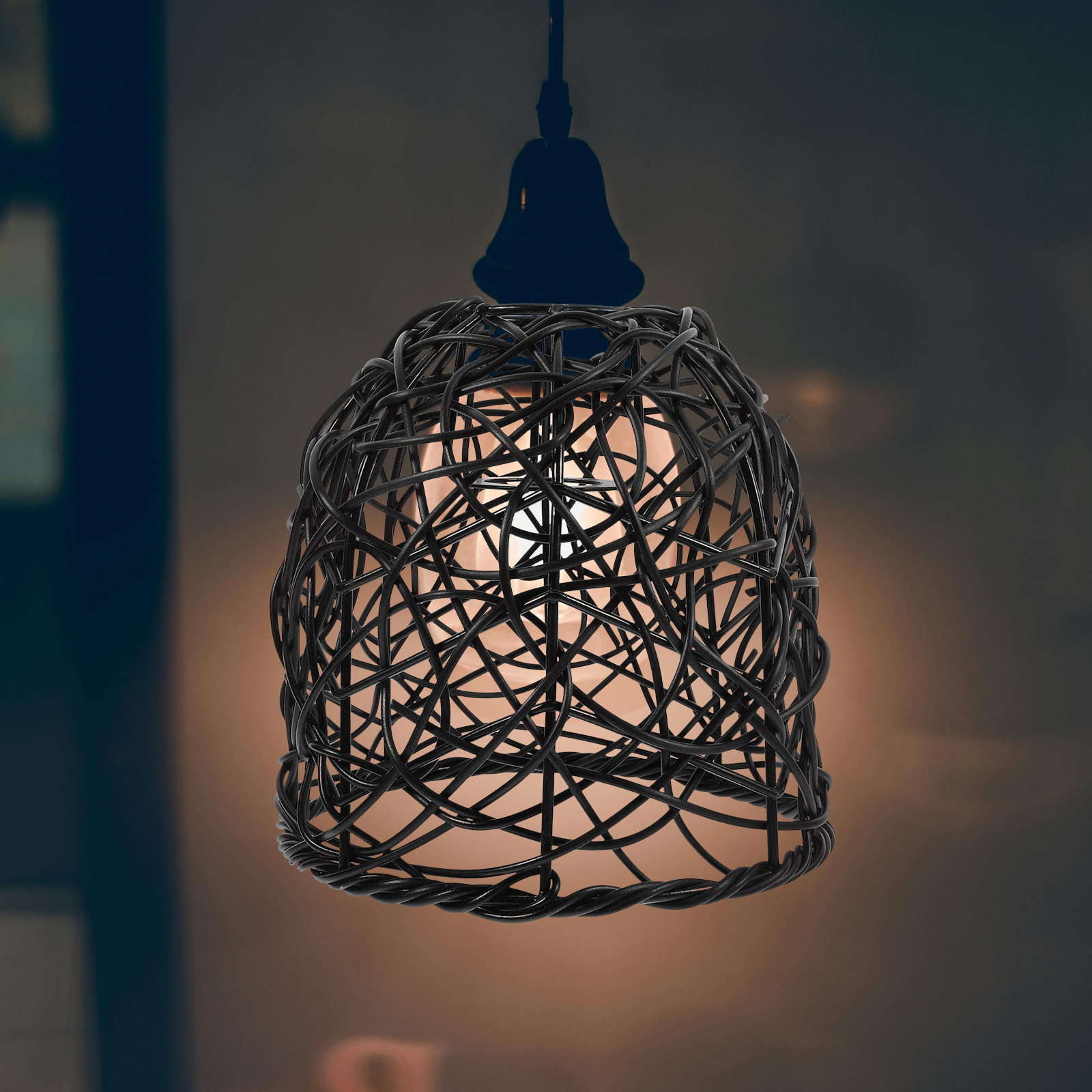Wicker Lamp Shade E27 Rattan P - Wicker Pendant Shade recensione e prezzo
