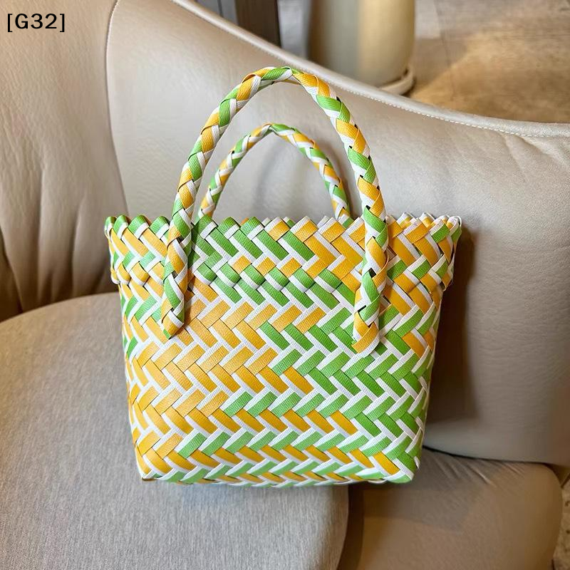 Colorful Woven Hand-Held Baske - Woven Basket Set recensione e prezzo