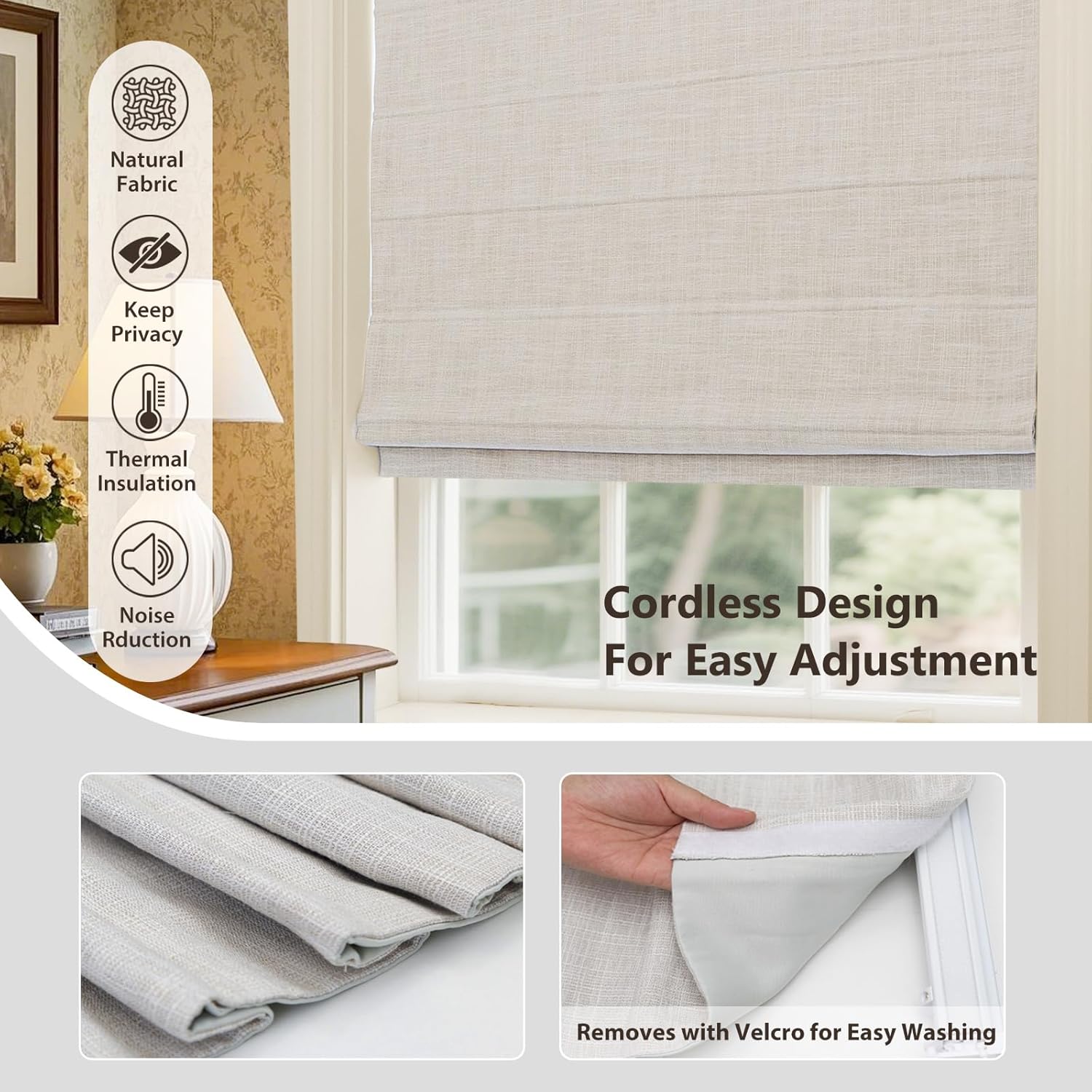 Luxury High Quality Easy to In - Linen Roller Blind recensione e prezzo