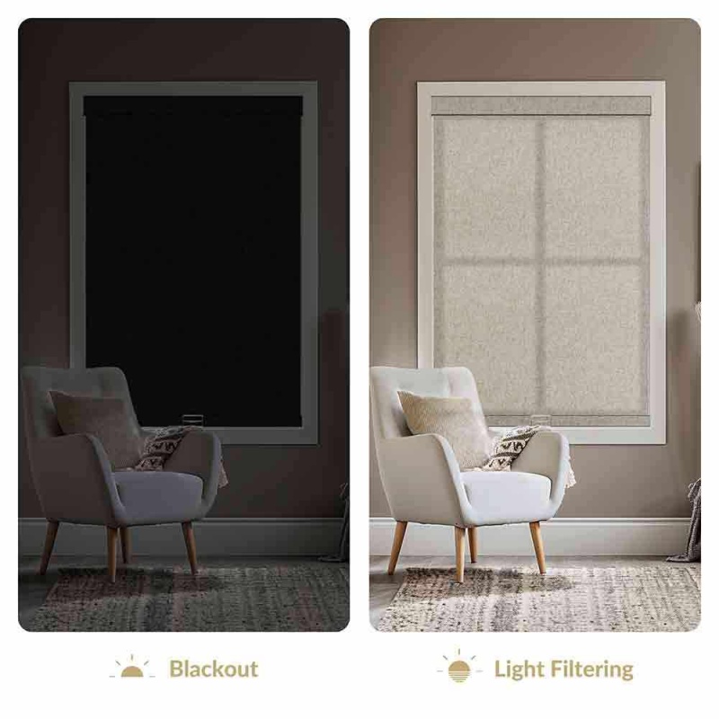 Customizable Shades Texture li - Linen Roller Blind recensione e prezzo