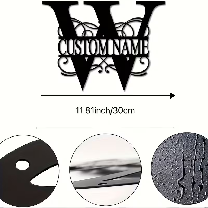 Classic Custom Monogram Metal  - Interior Design Names recensione e prezzo